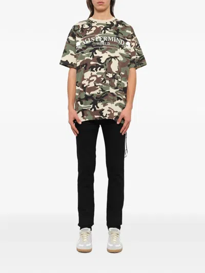 Mastermind Japan Camo-print T-shirt In Multi