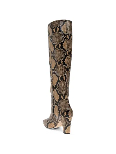 Aeyde Silva Patterned Heeled Boots In Multi