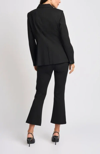 Halogenr Halogen(r) Double Zip Long Jacket In Black