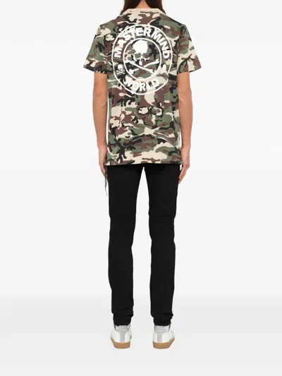 Mastermind Japan Logo-print Camouflage-pattern T-shirt In Multi