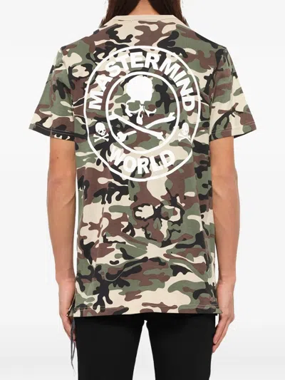 Mastermind Japan Logo-print Camouflage-pattern T-shirt In Multi