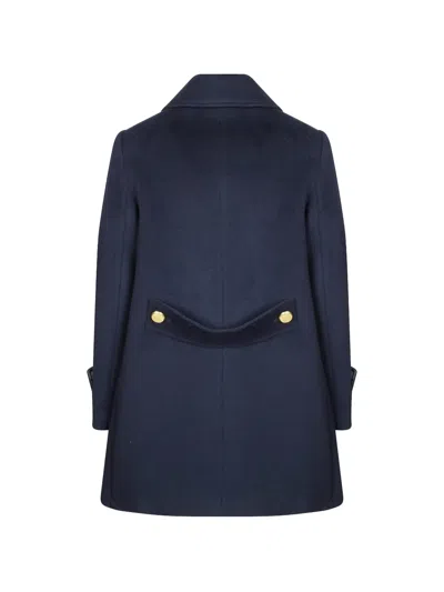 P.a.r.o.s.h Button-up Wool Coat In Blue