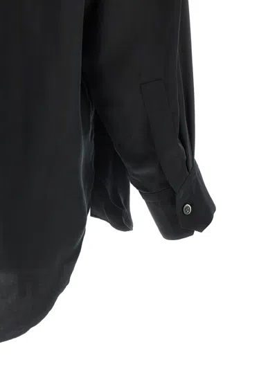 Stein Patch-pocket Oversized Shirt In Black