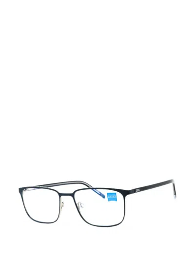 Zeiss Rectangle-frame Glasses In Blue