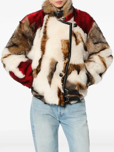 Isabel Marant Roama Shearling Jacket In Multi
