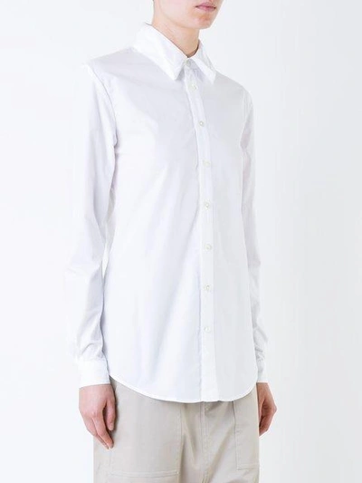 Shop Julien David Classic Shirt In White