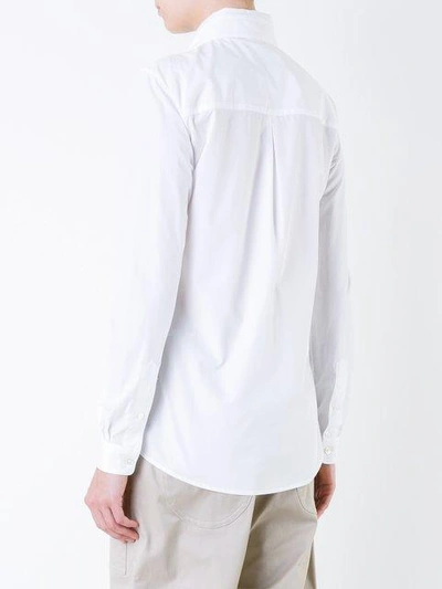 Shop Julien David Classic Shirt In White
