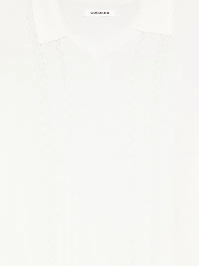 Cordera Lace-effect Perforated Top In White
