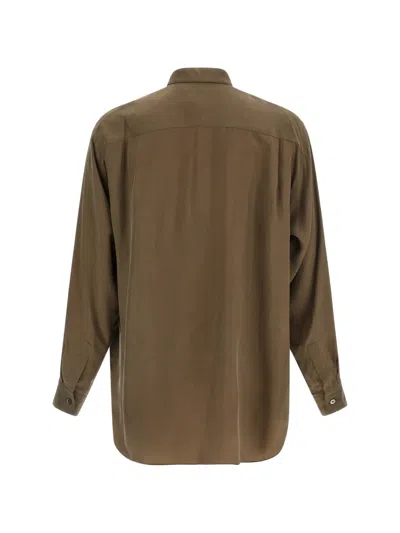 Stein Patch-pocket Shirt In Brown