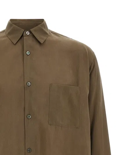 Stein Patch-pocket Shirt In Brown