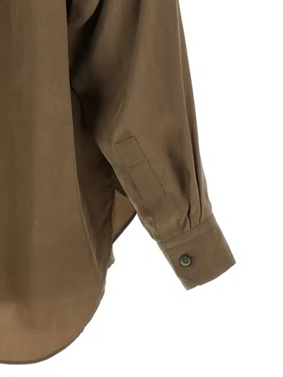 Stein Patch-pocket Shirt In Brown