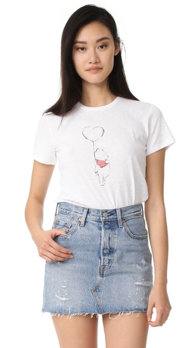 David Lerner Disney Collection Heart Tee In White