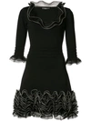ALEXANDER MCQUEEN Frilled Mini Dress,DRYCLEANONLY