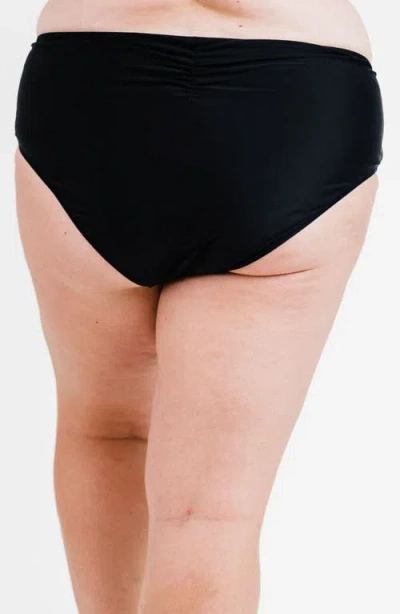 Calypsa Full Coverage Bikini Bottom In Black
