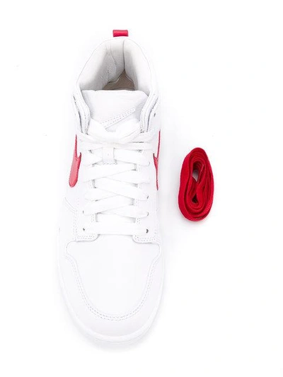 Shop Nike Lab X Rt Dunk Lux Chukka Sneakers In White