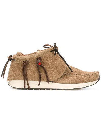 Shop Visvim Fbt Moccasin Trainers