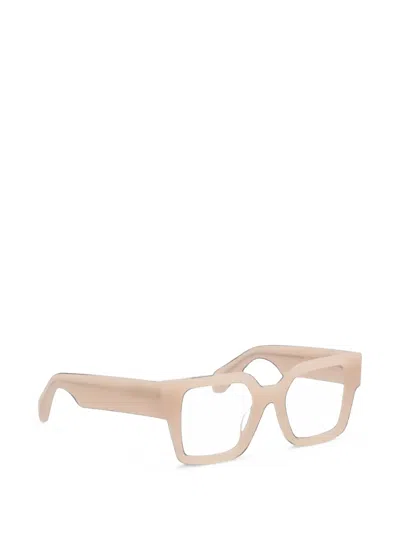 Off-white Square-frame Optical Glasses In Pink