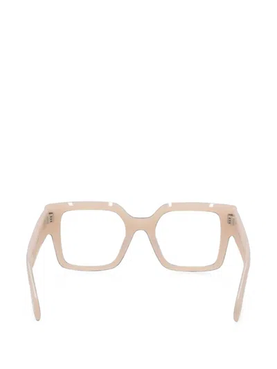 Off-white Square-frame Optical Glasses In Pink