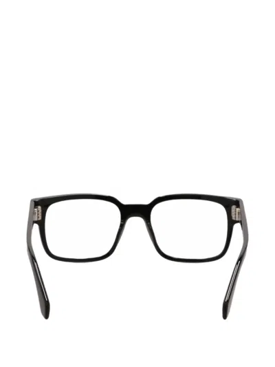 Off-white Logo-print Square-frame Glasses In Blue