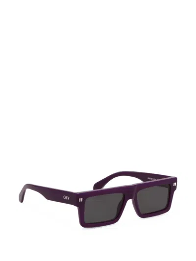 Off-white Rectangle-frame Sunglasses In Blue