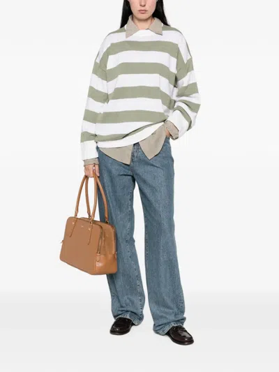 Allude Horizontal-stripe Sweater In Multi