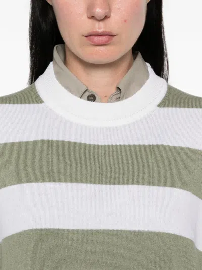 Allude Horizontal-stripe Sweater In Multi