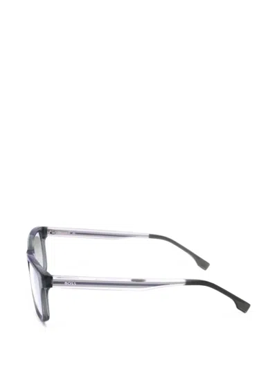 Hugo Boss Rectangle-frame Glasses In Black