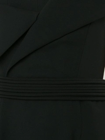 Shop Brandon Maxwell One-shoulder Slit Gown In Black