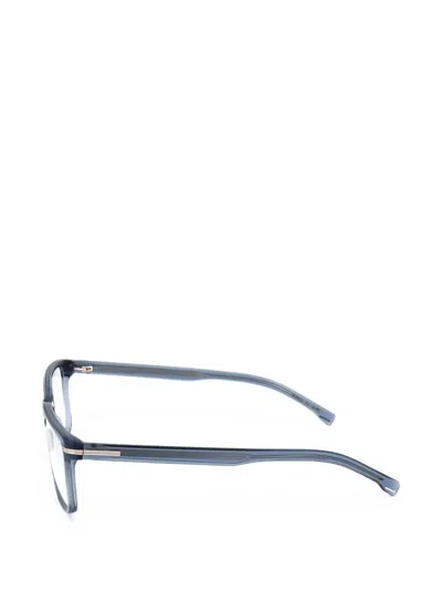 Hugo Boss Rectangle-frame Glasses In Blue