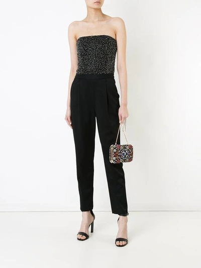 Shop Alice And Olivia Jeri Jumpsuit In Black