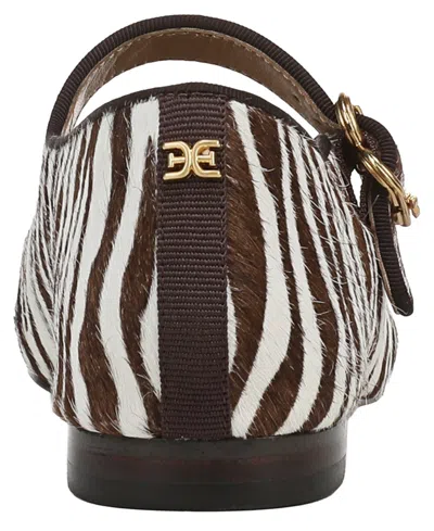 Sam Edelman Michaela Mary Jane Flat In Brown