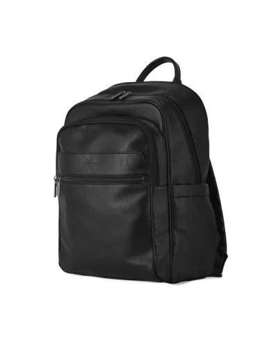 Bugatti Palermo 17" Leather Backpack In Black