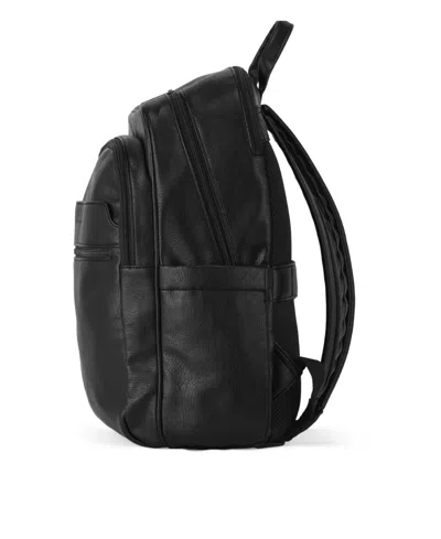 Bugatti Palermo 17" Leather Backpack In Black
