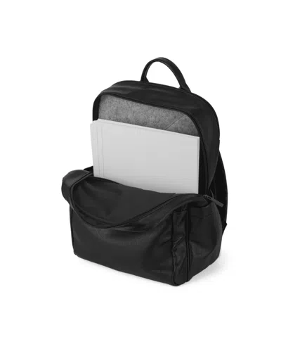 Bugatti Palermo 17" Leather Backpack In Black