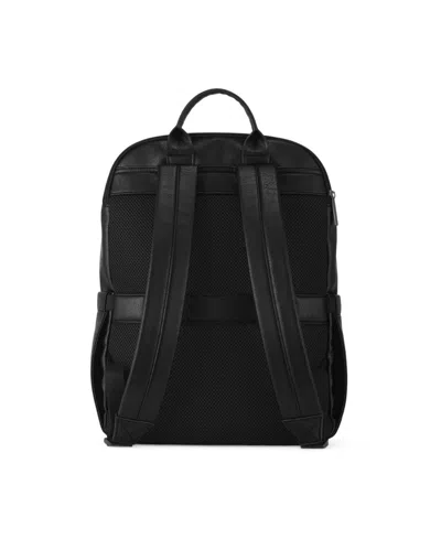 Bugatti Palermo 17" Leather Backpack In Black