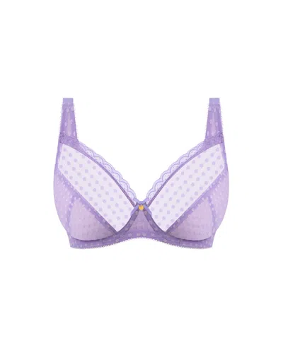 Freya Spot-light Full-coverage Unlined Underwire Bra In Purple