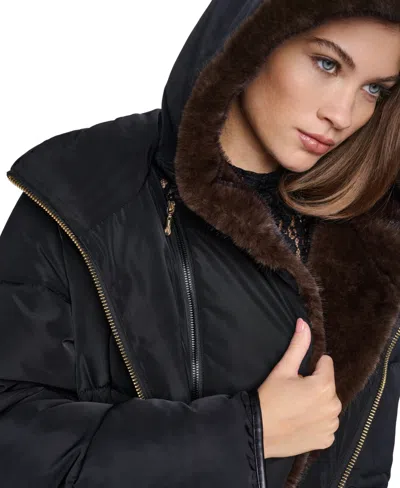 Halston Down Jacket In Black