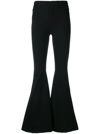 Givenchy Fitted Flared Trousers In Black