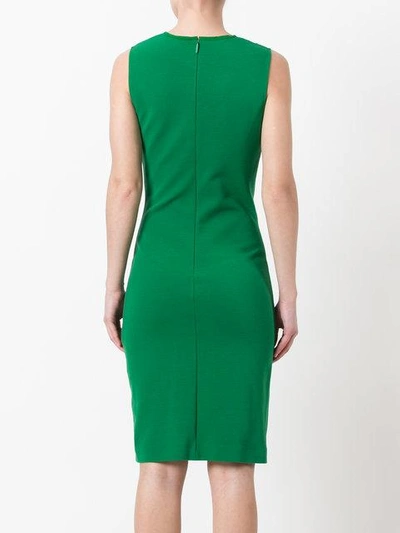 Shop Roberto Cavalli Sheer Panel Dress - Green