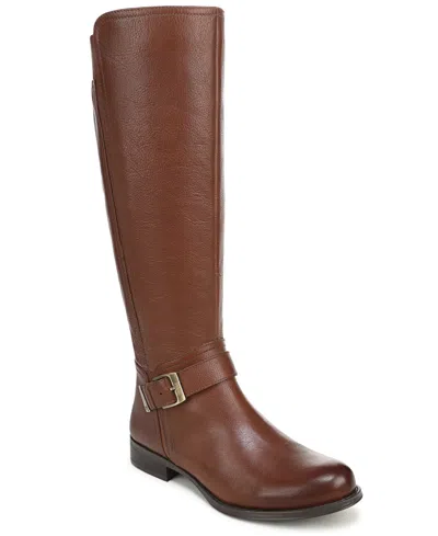 Naturalizer Juno Leather Riding Boot In Black