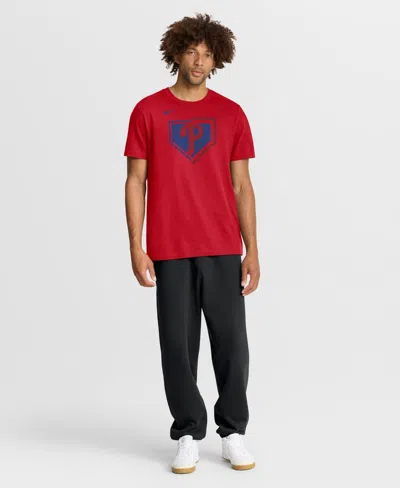 Nike Mens Philadelphia Phillies Icon T-shirt In Red