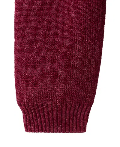 Mango Metallic Sweater In Strawberry