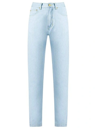 Shop Amapô Mom's Ice Jeans In Blue
