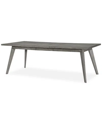 Macy's Greystone Ii 7-pc. Dining Set (rectangular Table & 6 Chairs) In Gray