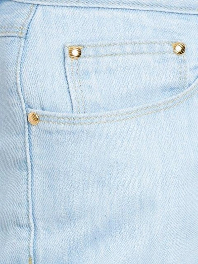 Shop Amapô Mom's Ice Jeans In Blue