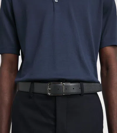 Corneliani Leather Belt In Black