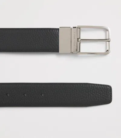 Corneliani Leather Belt In Black