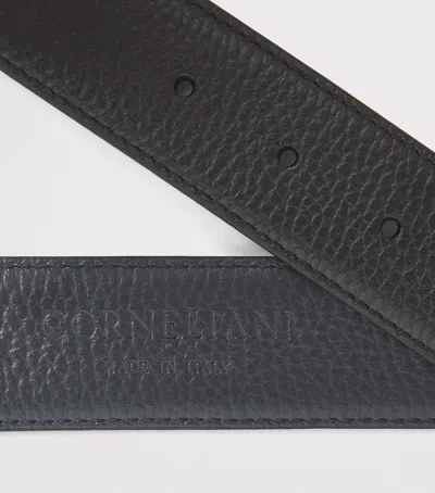 Corneliani Leather Belt In Black