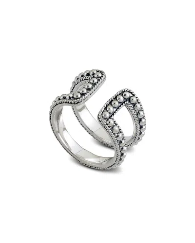 Samuel B. Silver Open Ring In Green