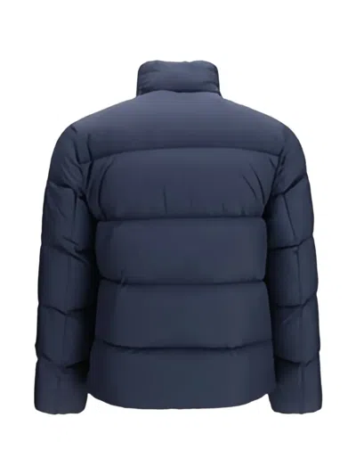 Woolrich Cloud Eagle Quilted Down Jacket In Blue